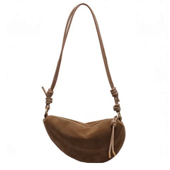 City Girl Problems Suede Hobo Bag