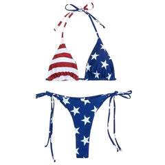 All American Girl USA Flag Bikini Set