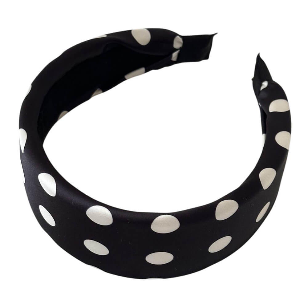Black & White Polka Dot Headband
