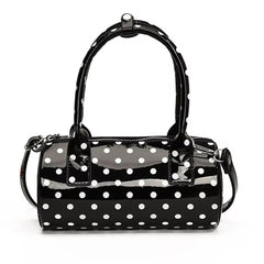 Blokette Style Polka Dot Barrel Bag