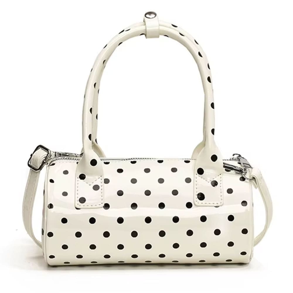 Blokette Style Polka Dot Barrel Bag