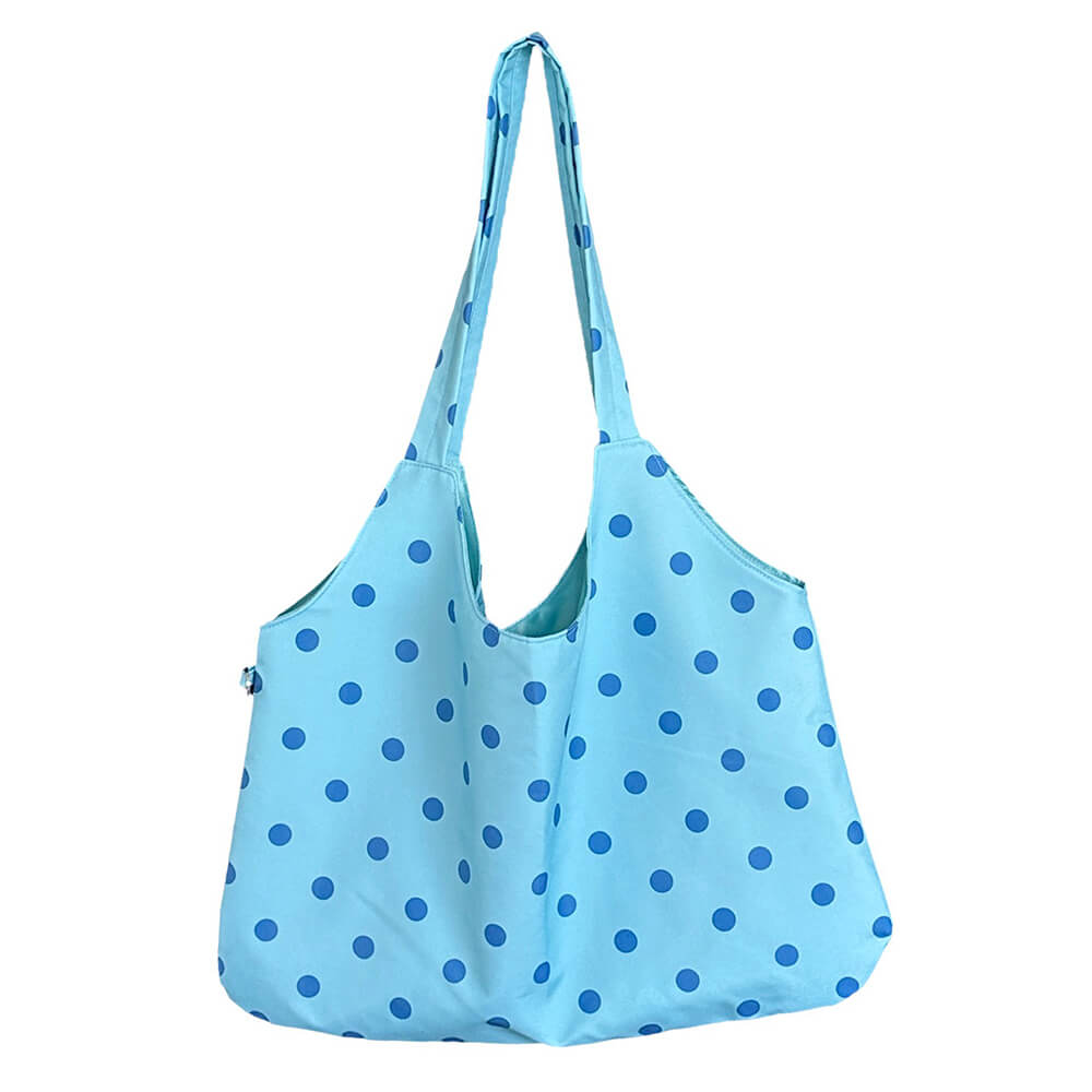 Blue Polka Dot Shoulder Bag