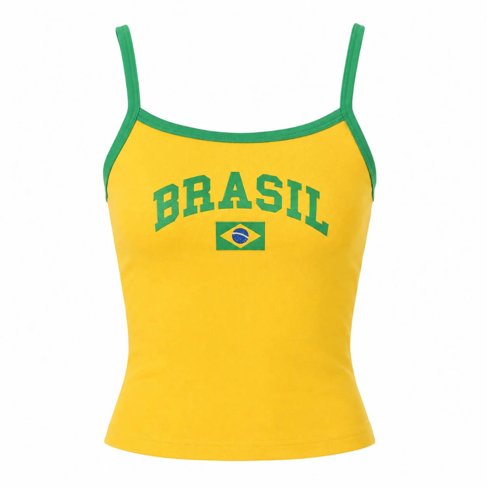 Brazil Yellow Tank Top