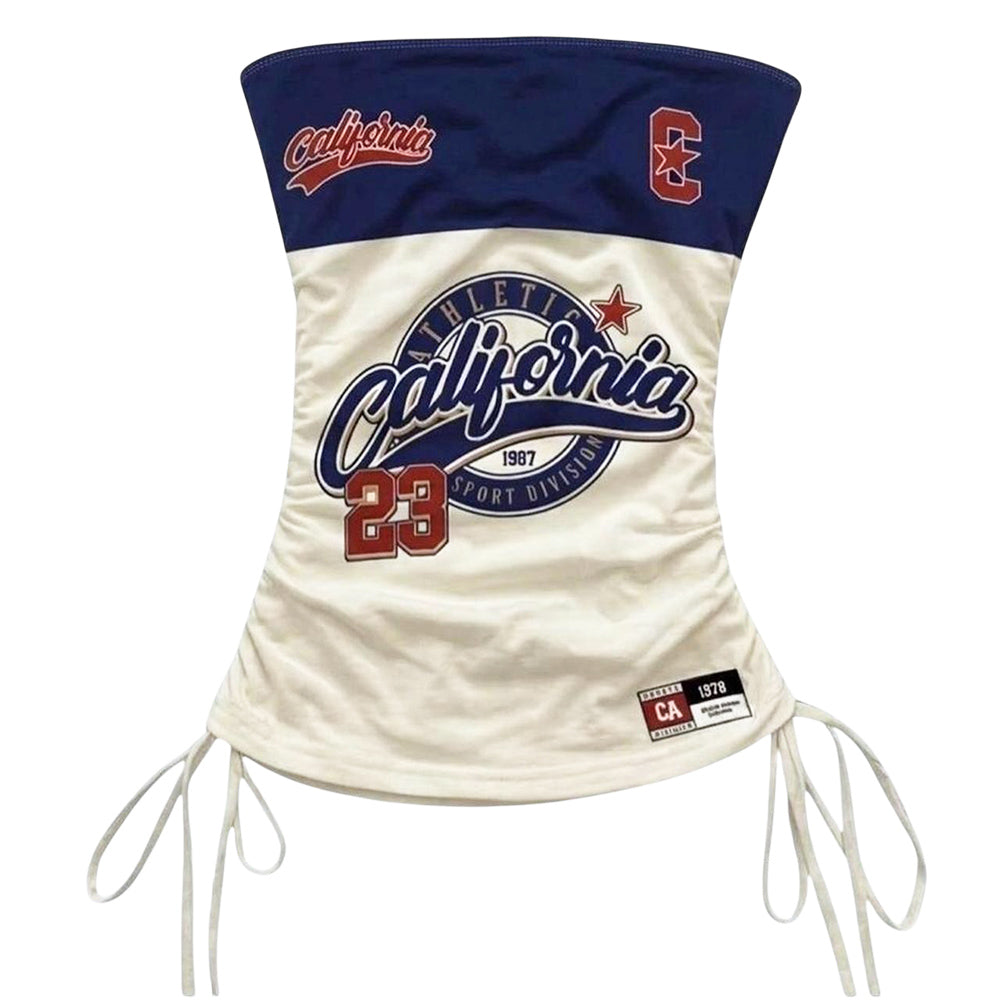 California Print Tube Top