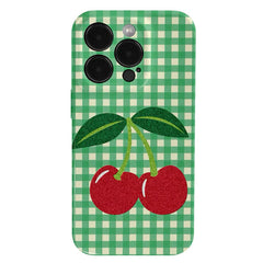 Cherry Checkered iPhone Case