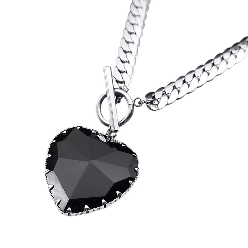 Chunky Heart Pendant Necklace
