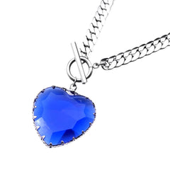 Chunky Heart Pendant Necklace