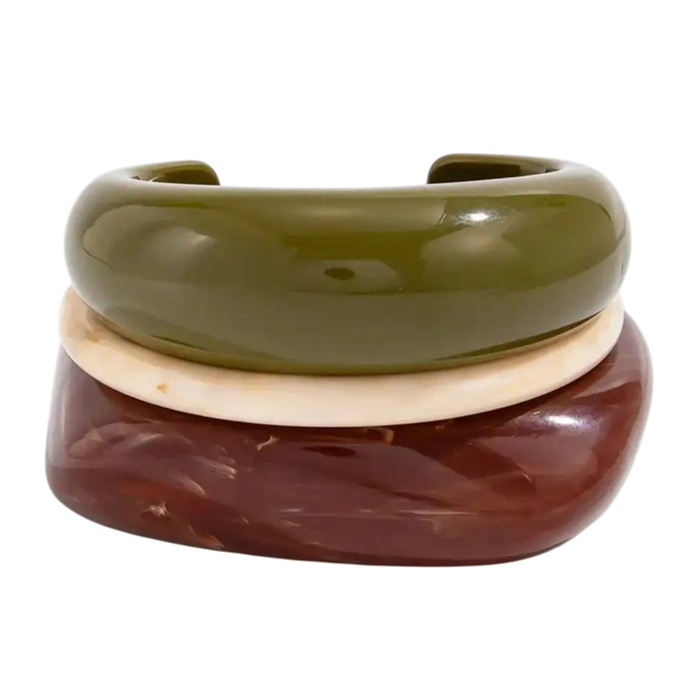 Chunky Bangle Bracelet Set