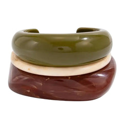 Chunky Bangle Bracelet Set
