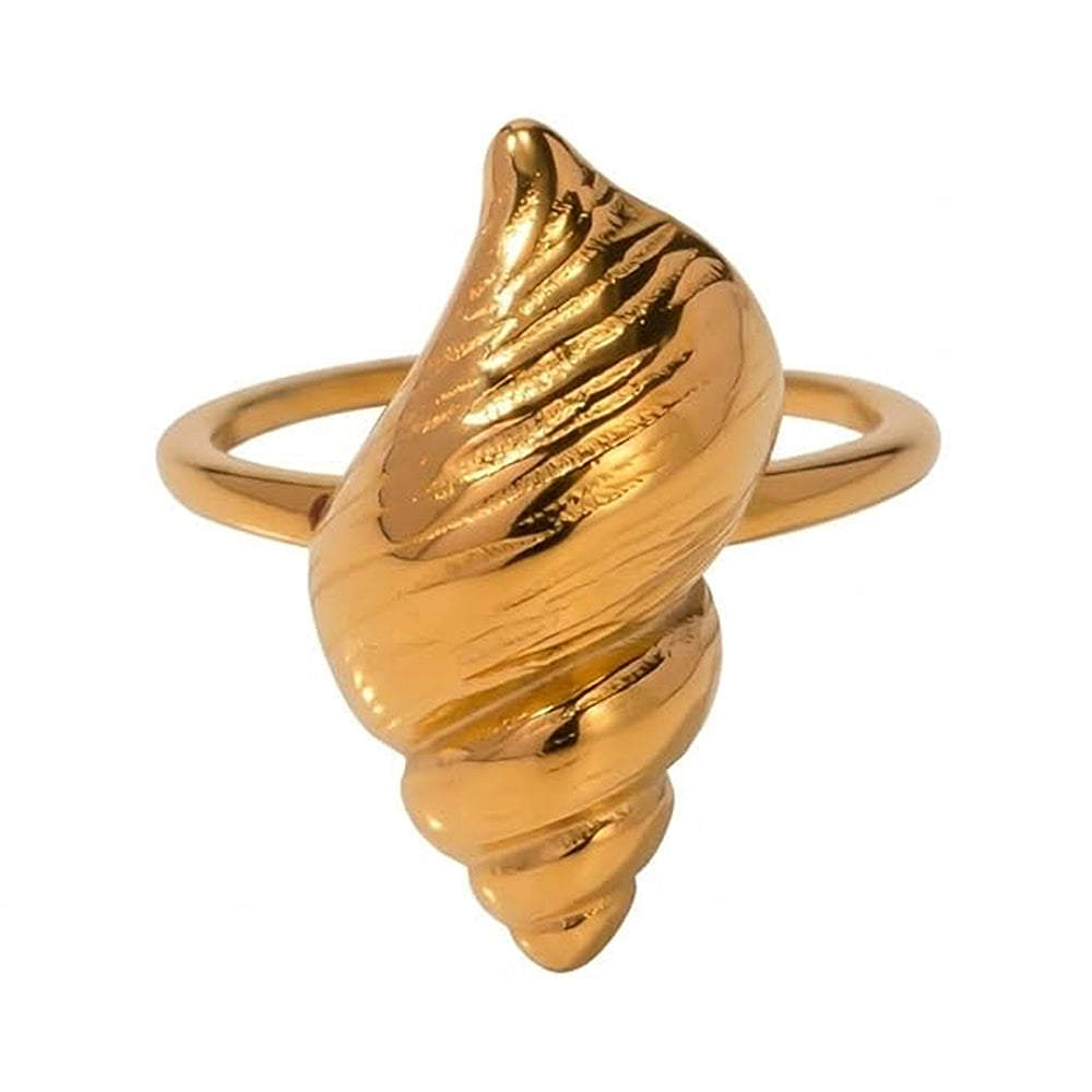 Coastal Girl Spiral Shell Ring