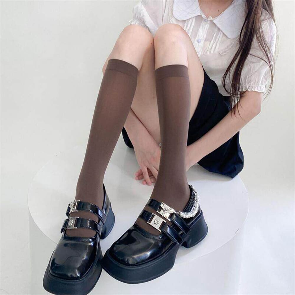 Color Pop Accent Basic Socks