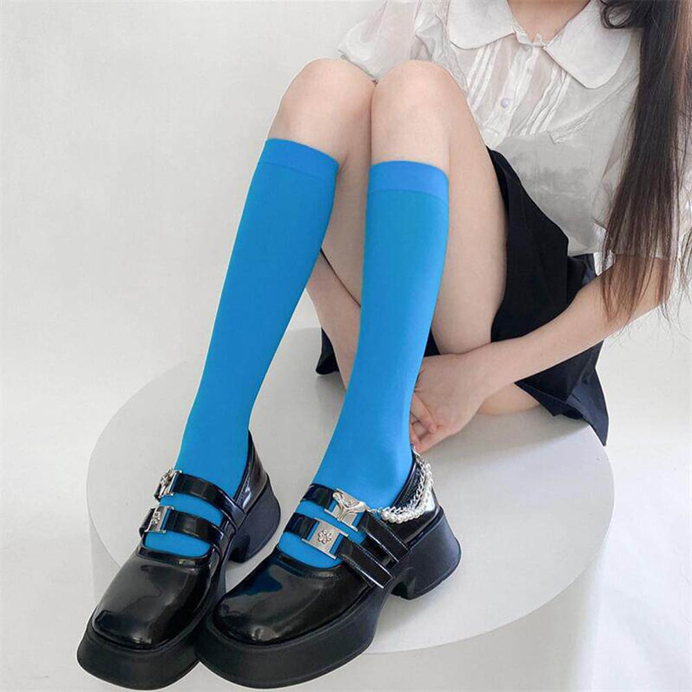Color Pop Accent Basic Socks