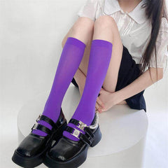 Color Pop Accent Basic Socks