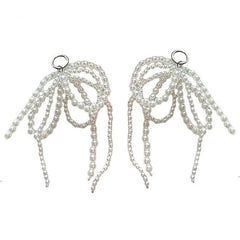 Coquette Pearl Bow Shoe Charms