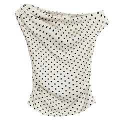 Coquette Polka Dot Off Shoulder Top
