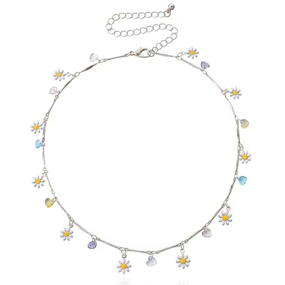 Cute Daisies Choker Necklace
