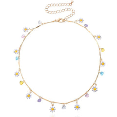 Cute Daisies Choker Necklace