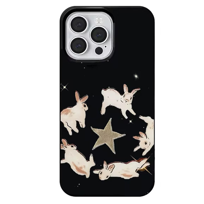 Dancing Rabbits iPhone Case