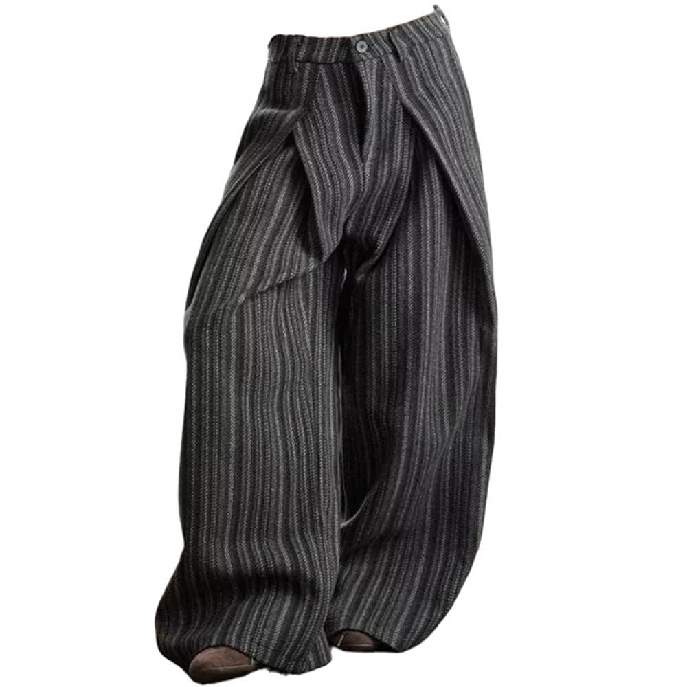 Dark Academia Striped Trousers