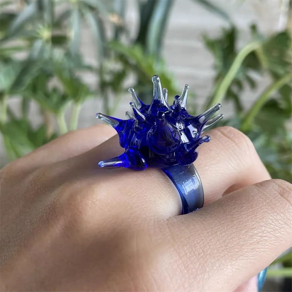 Deep Sea Aesthetic Spiky Ring