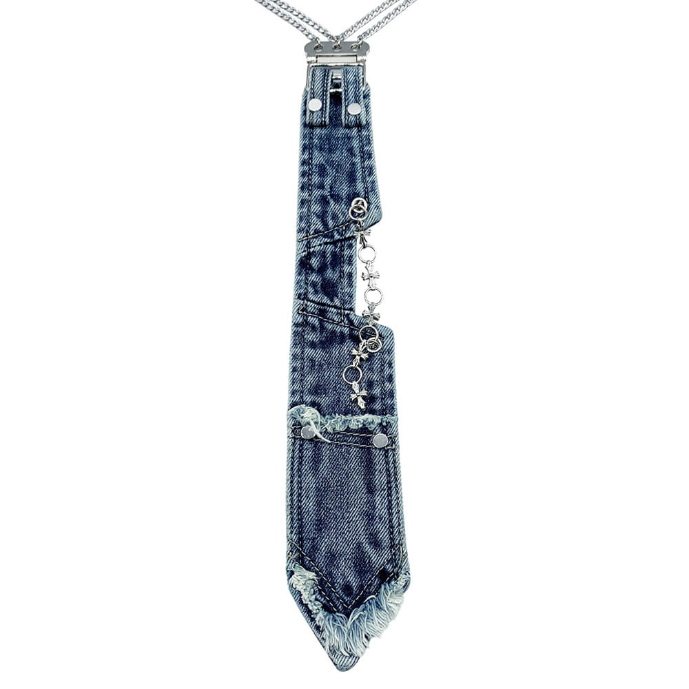 Smartass Denim Tie Accessory
