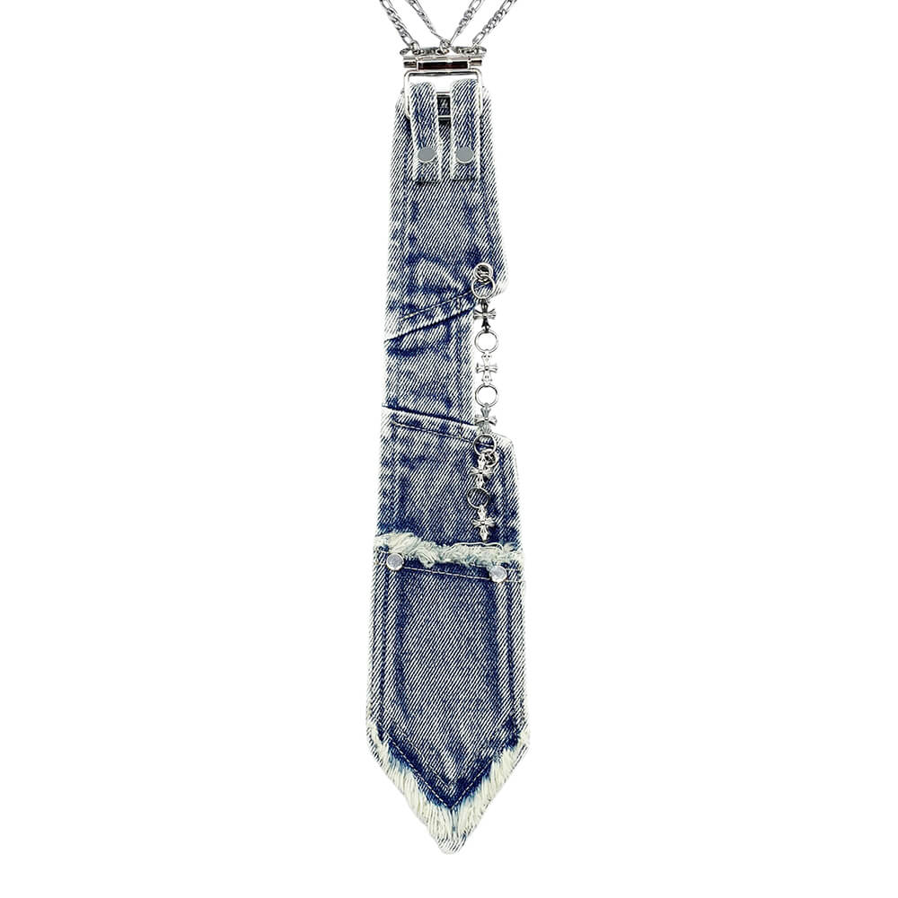 Smartass Denim Tie Accessory