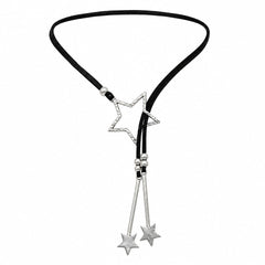 Double Star Cord Necklace