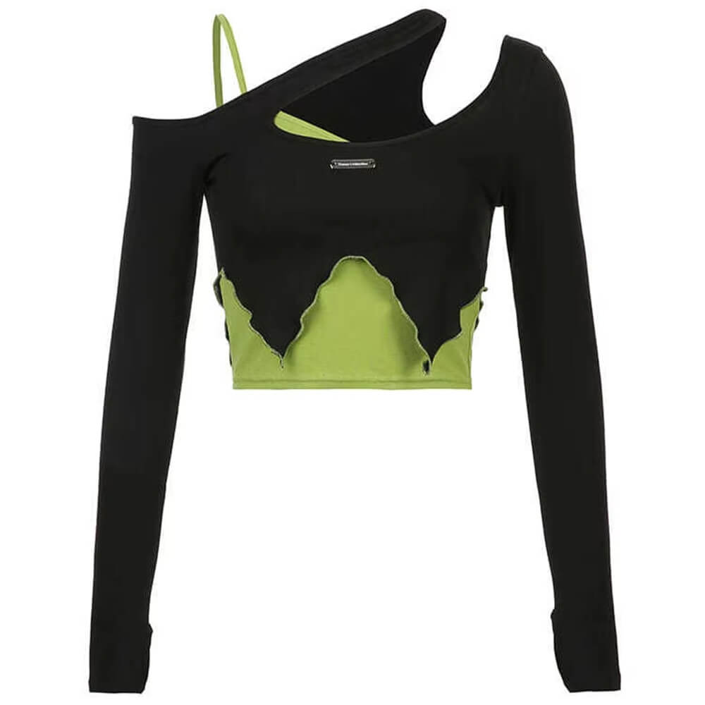E Girl Layered Crop Top