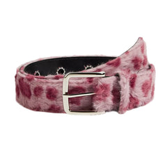 Wild Aura Faux Fur Leopard Belt