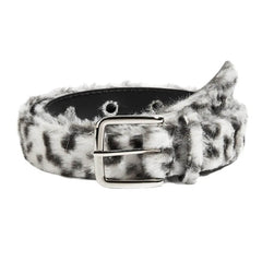 Wild Aura Faux Fur Leopard Belt