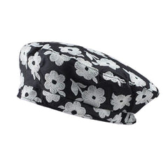 Indie Kid Floral Embroidery Beret Hat