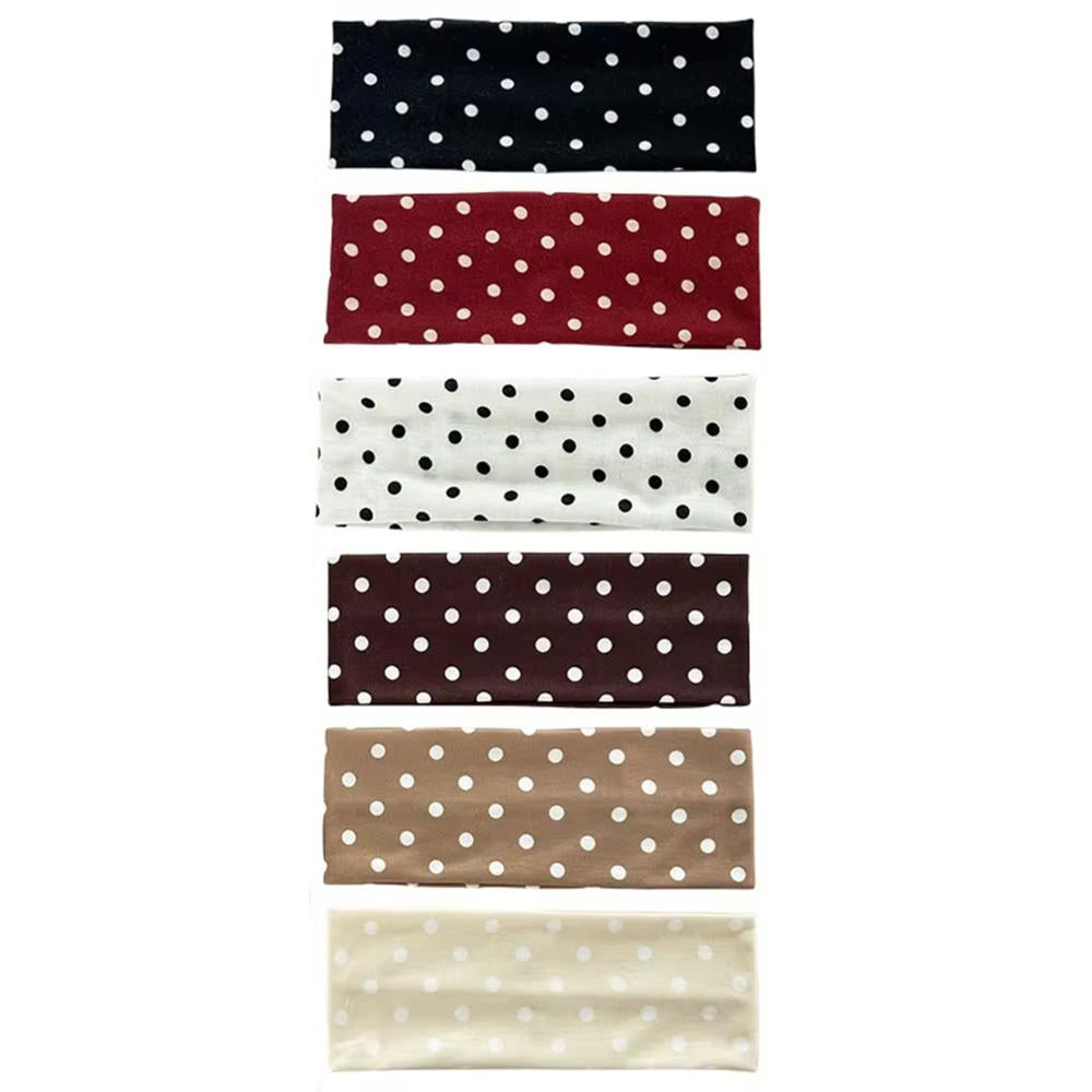 French Style Elastic Polka Dot Headband