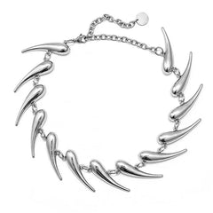 Grunge Aesthetic Spike Choker Necklace