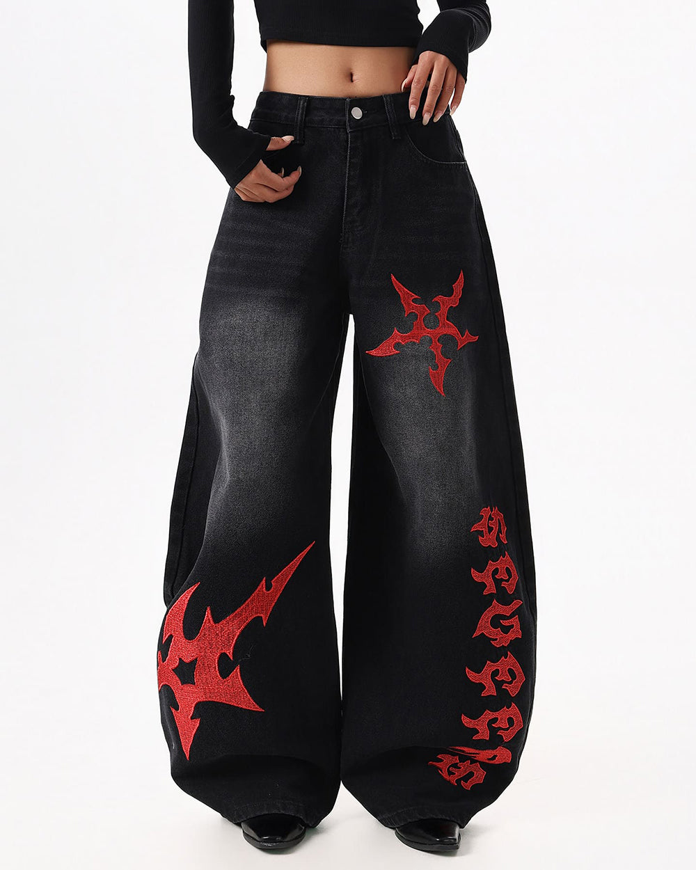 Dark Ritual Wide-Leg Jeans