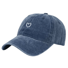 Heart Embroidery Baseball Cap