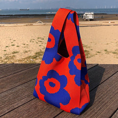 Indie Aesthetic Flower Tote Bag