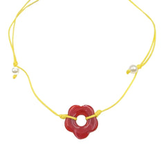 Indie Kid Flower Cord Necklace