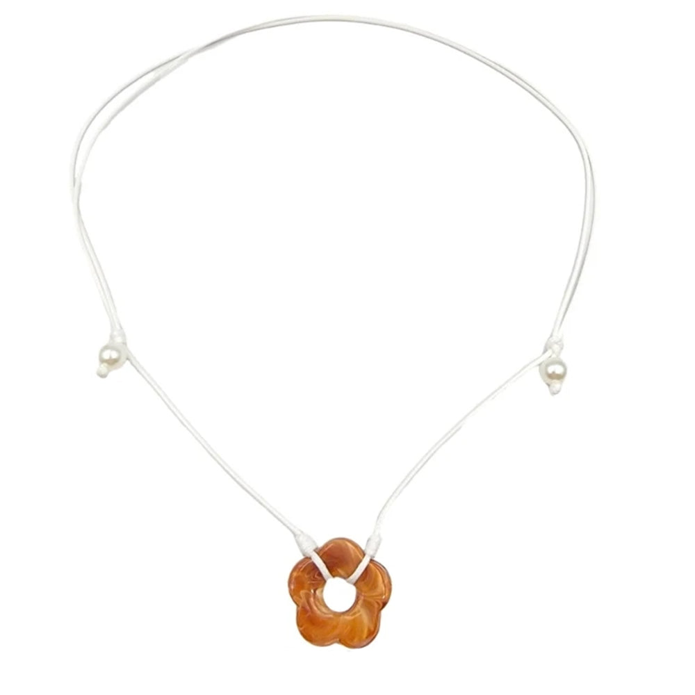 Indie Kid Flower Cord Necklace