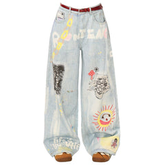 Indie Kid Mushroom Print Jeans