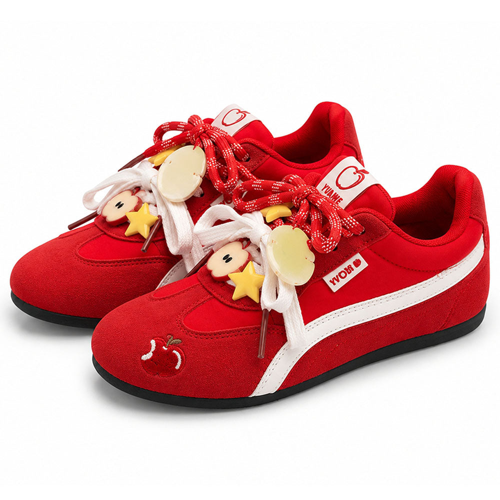 Kawaii Apple Charm Sneakers