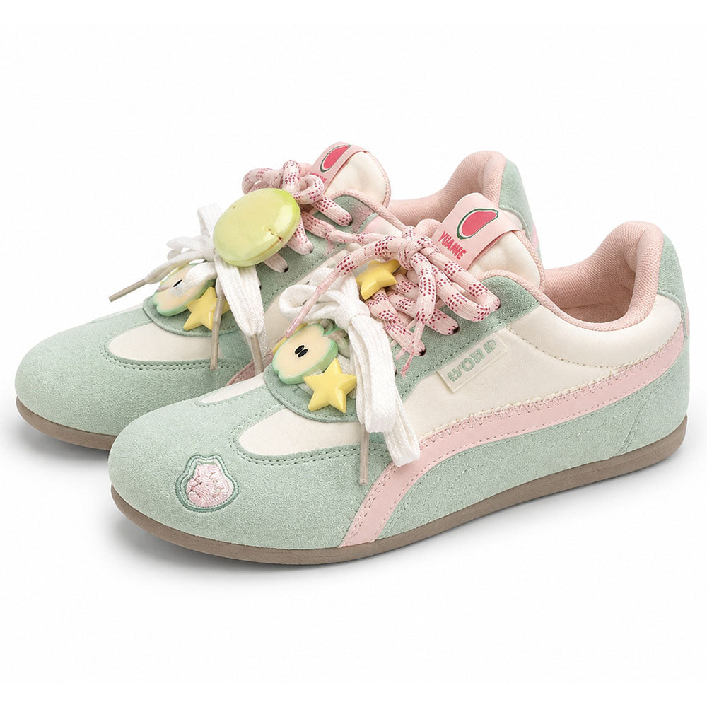 Kawaii Apple Charm Sneakers