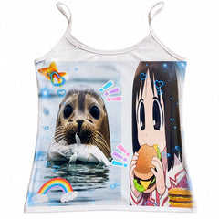Kawaii Girl & Seal Tank Top