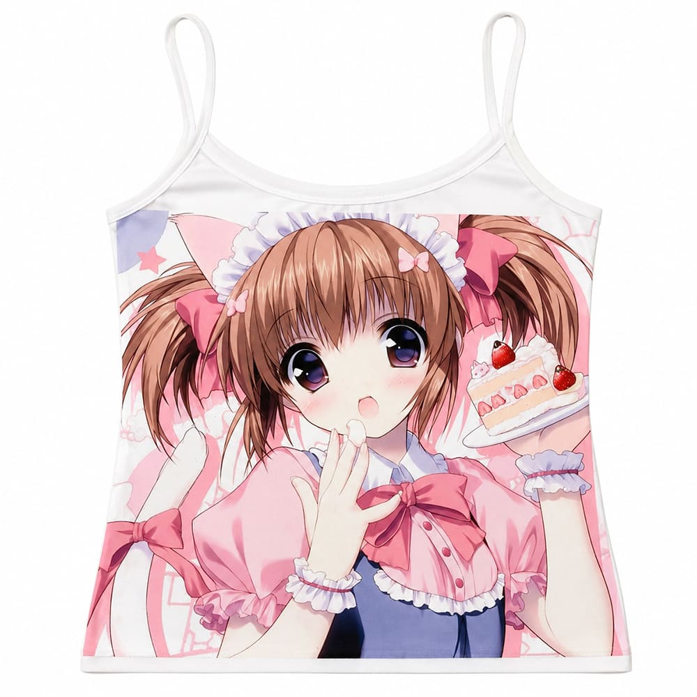 Kawaii Maid Cake Tank Top