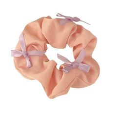 Korean Style Bows Satin Scrunchie