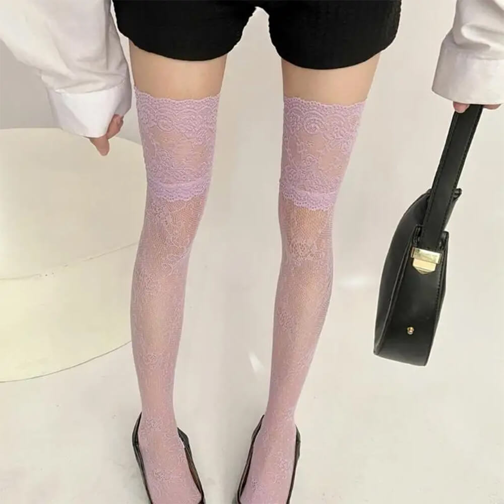 Lace Pattern Stockings