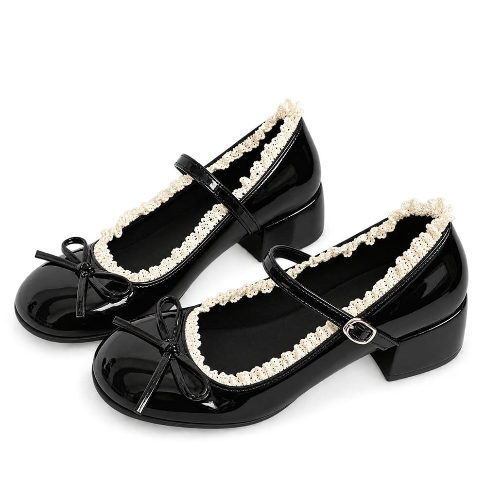 Coquette Lace Mary Jane Heels