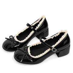 Coquette Lace Mary Jane Heels
