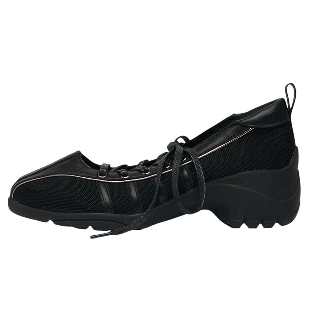 Model Behavior Lace Up Ballet Heeled Sneakers