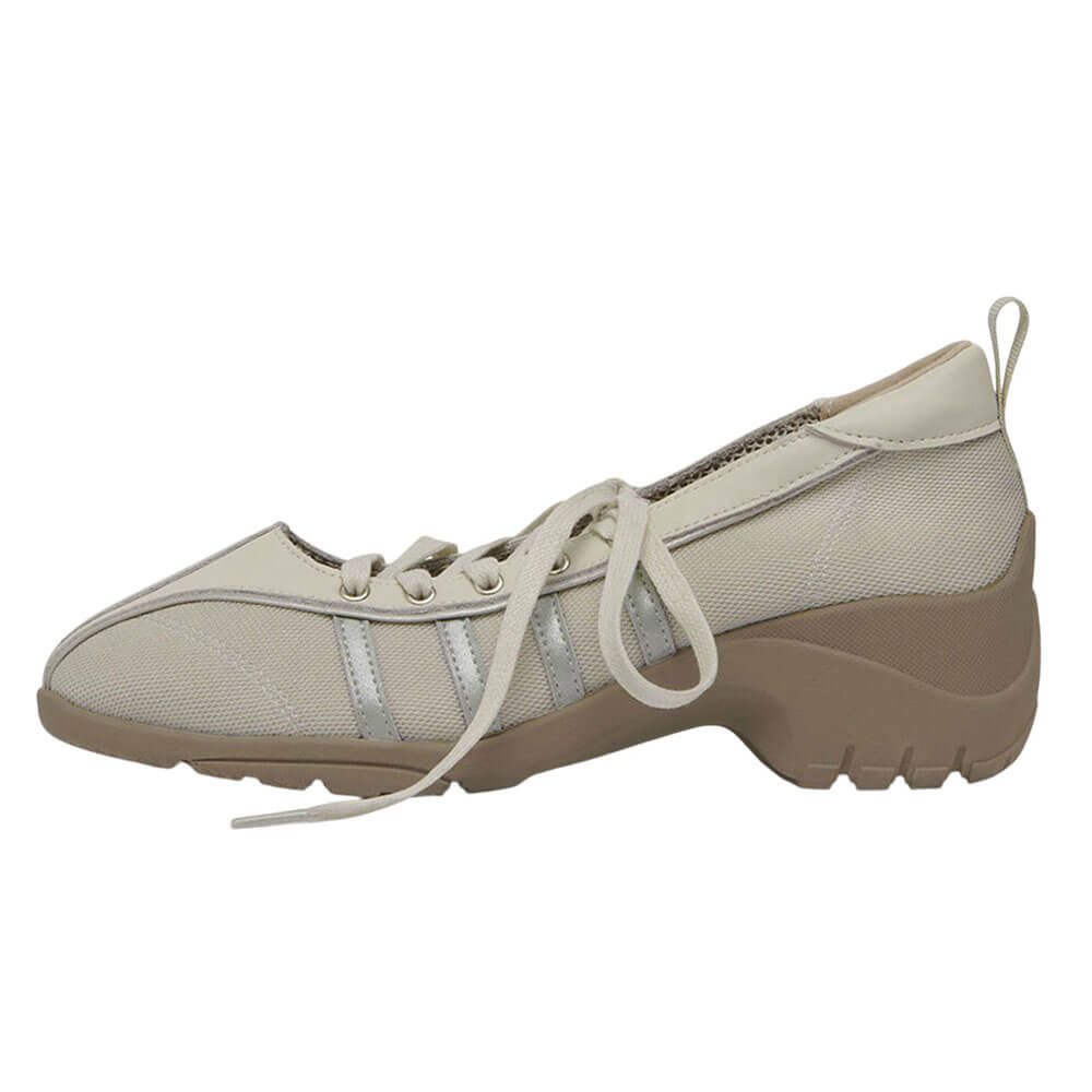 Model Behavior Lace Up Ballet Heeled Sneakers