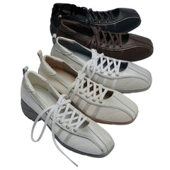 Model Behavior Lace Up Ballet Heeled Sneakers